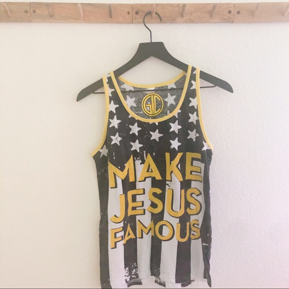 Group 1 Crew Black and Yellow Tank Top - Picture 2 of 5